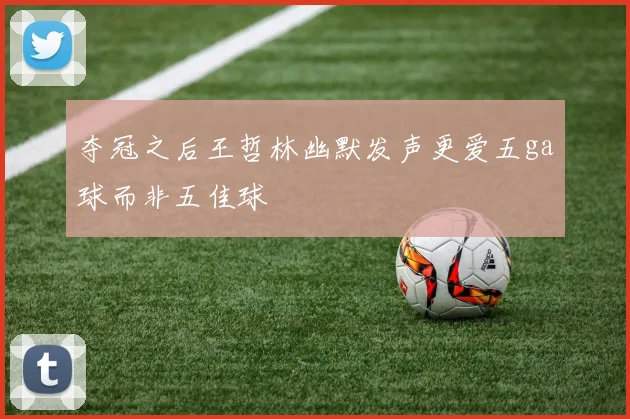 夺冠之后王哲林幽默发声更爱五ga球而非五佳球